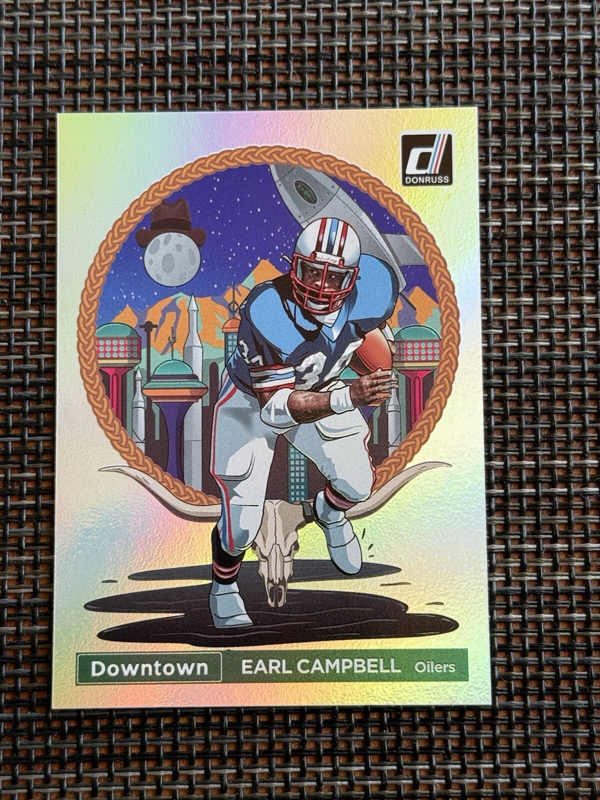 2022 Donruss Earl Campbell Downtown Houston Oilers #DT-EC Case Hit