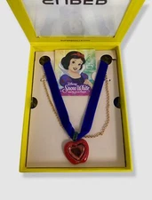 Super Smalls Kid's Girl's Red Disney Snow White Apple Heart Mirror Necklace
