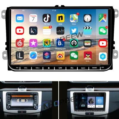 NHOPEEW Autoradio 9" 32GB Android 13 GPS NAVI per VW Golf 5 6 Touran Polo Tiguan Passat