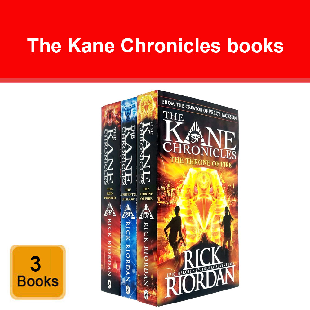 Kane Chronicles series Rick Riordan collection 3 books set Young Adult Pack New