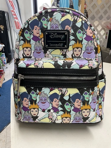 Disney Loungefly X Villains AOP Mini Backpack, NWT,