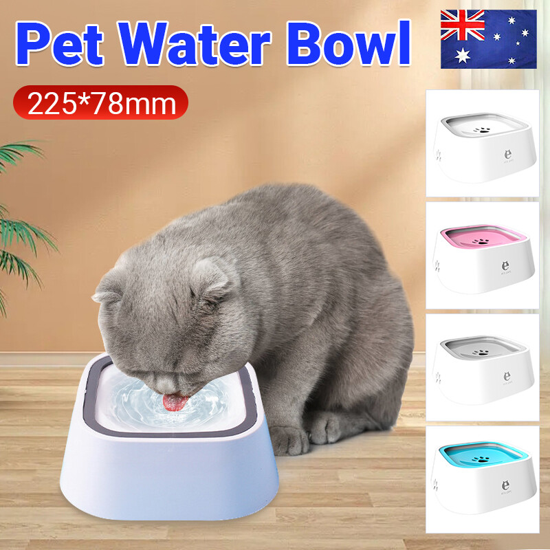 Water Bowl No Mess Cat Bowl Pet Dog Cat Water Bowl No Spill Slow