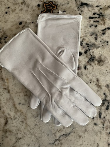 Women's Medium Genuine Leather Dress Gloves, Made With Original Sheep Leather - Picture 7 of 7