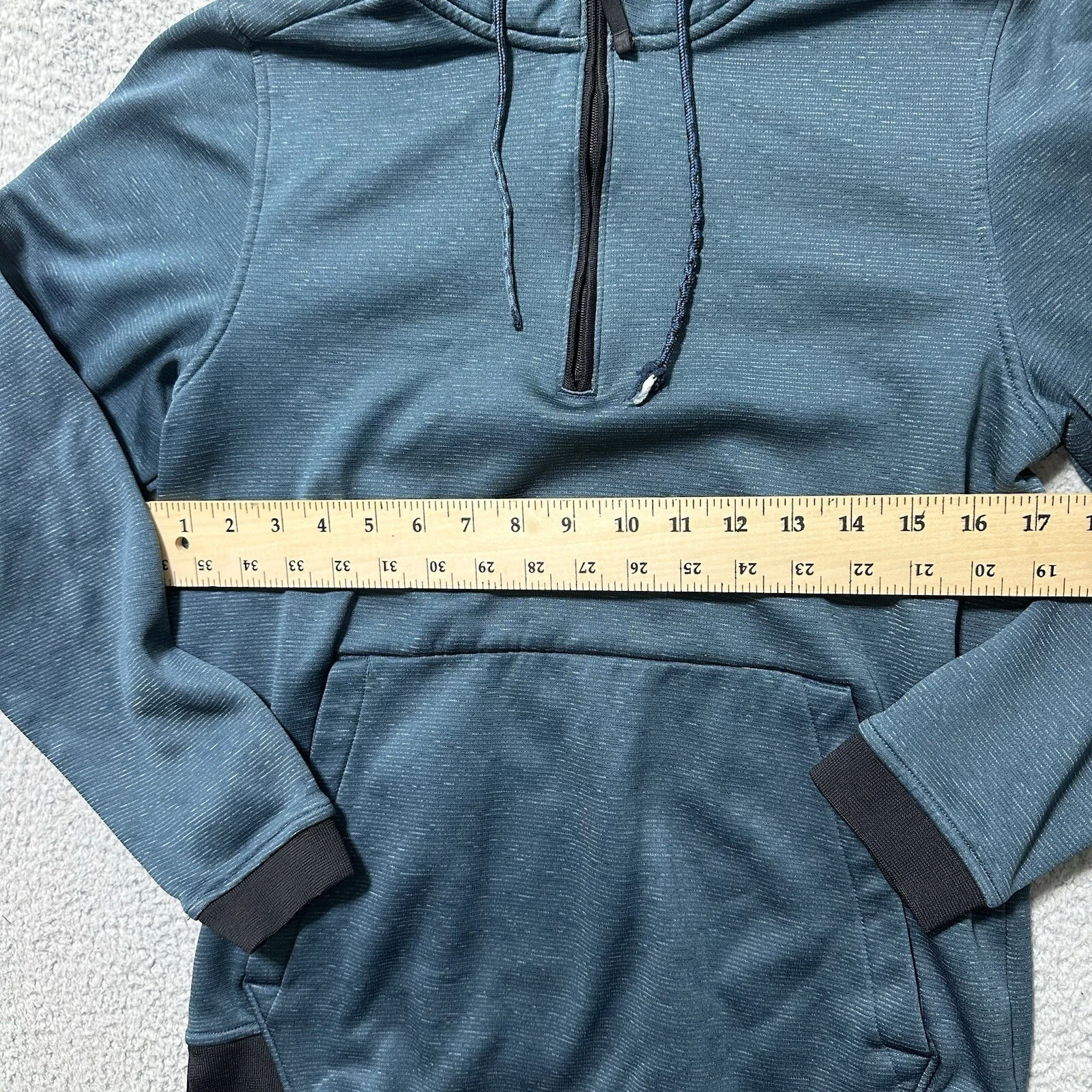 VETEMENTS Felpa Under Armour donna XS verde erica felpa con cappuccio sciolta Coldg 1 4 zip