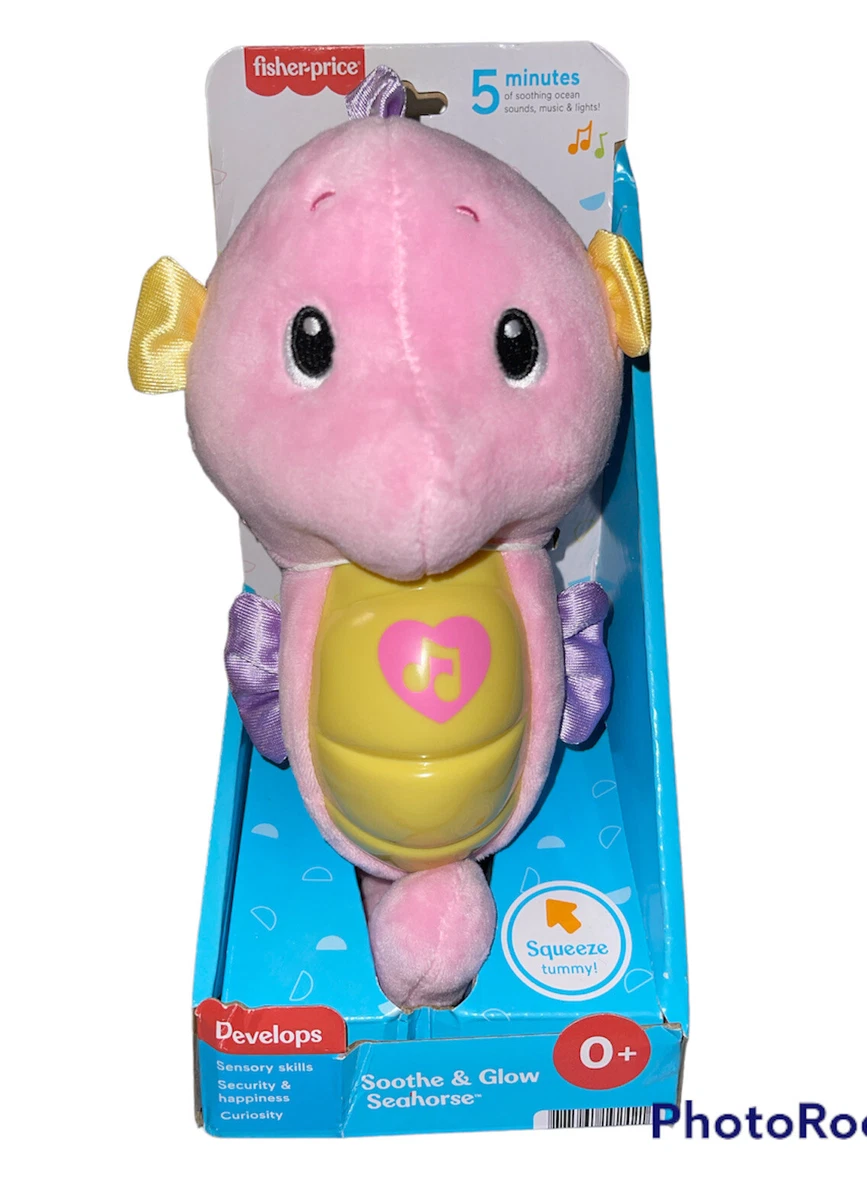 NIB Fisher Price Soothe N Glow Seahorse Pink Baby Musical Toy