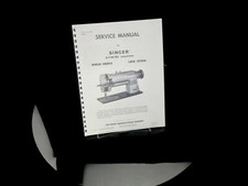 Máquina de coser Singer 211W151 manual de servicio y lista de piezas encuadernada en bobina