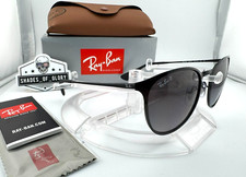 RAY-BAN ERIKA METAL RB3539 002/T3 BLACK GREY GRADIENT POLARIZED SUNGLASSES 54MM