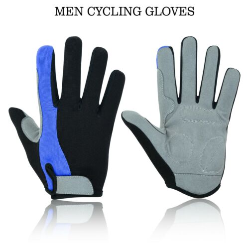 Men's Cycling Gloves Bicycle Full Finger Mountain Bike BMX Riding MTB Gloves- SW - Picture 1 of 7