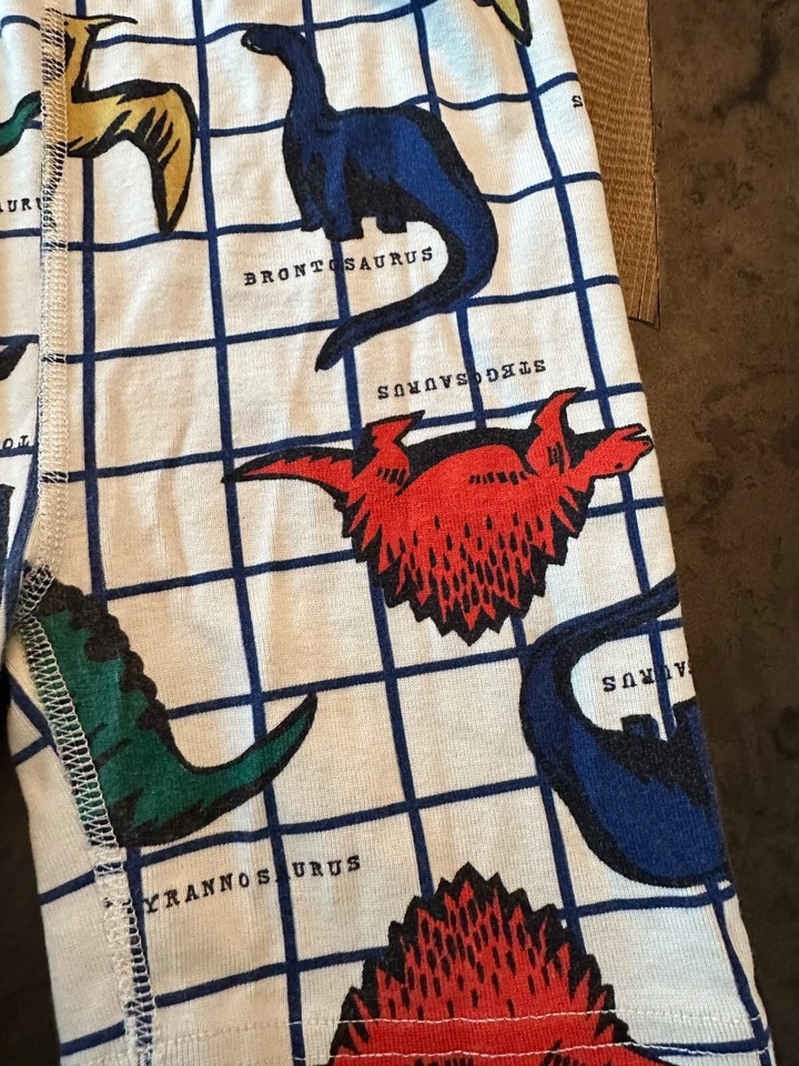 PANTALONES CORTOS PIJAMA DINOSAURIO HANNA DIFFERENTSON NIÑOS TALLA 10 Foto 3 de 4