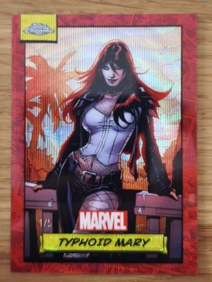 Topps Marvel Chrome - Typhoid Mary - Red Refractor - 1/5 - Trading Card 