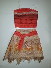 Moana Disney Princess Moana Costume Dress Girls 4-6X Top Skirt
