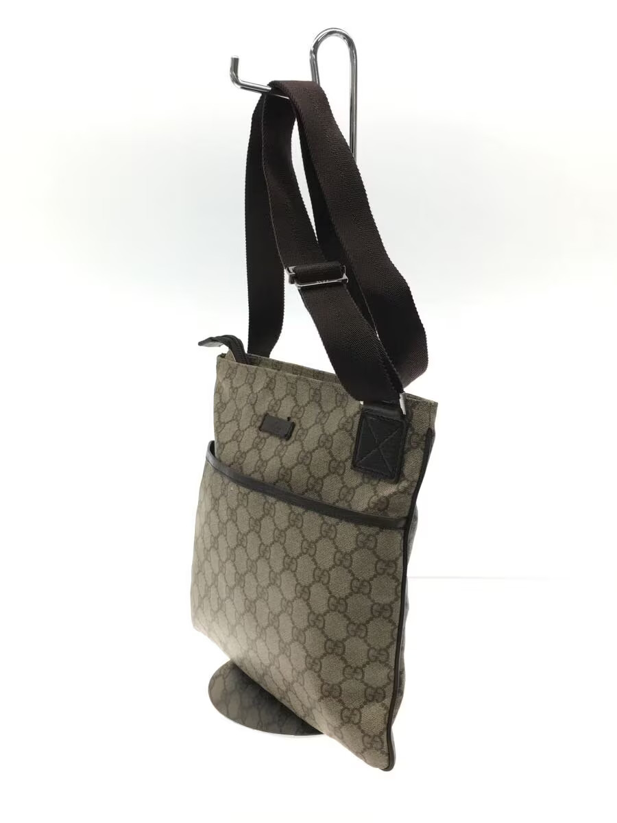 GUCCI PVC BEG Shoulder Bag All-over Pattern Crossbody from Japan