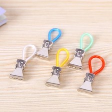 5x Towel Hanging Clips Metal Loop Kitchen Tea Towel Hangers Bathroom Holder Pegs