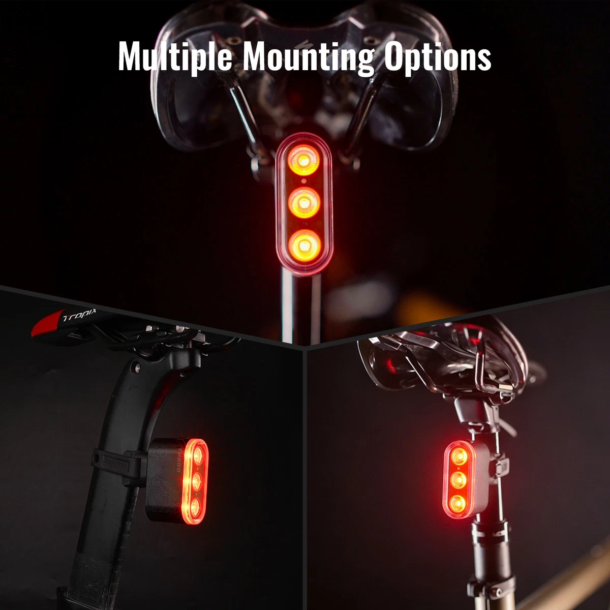 RAVEMEN TR600/TR400 Bike Rear Light Bicycle Taillight Smart Light-Sensing Mode