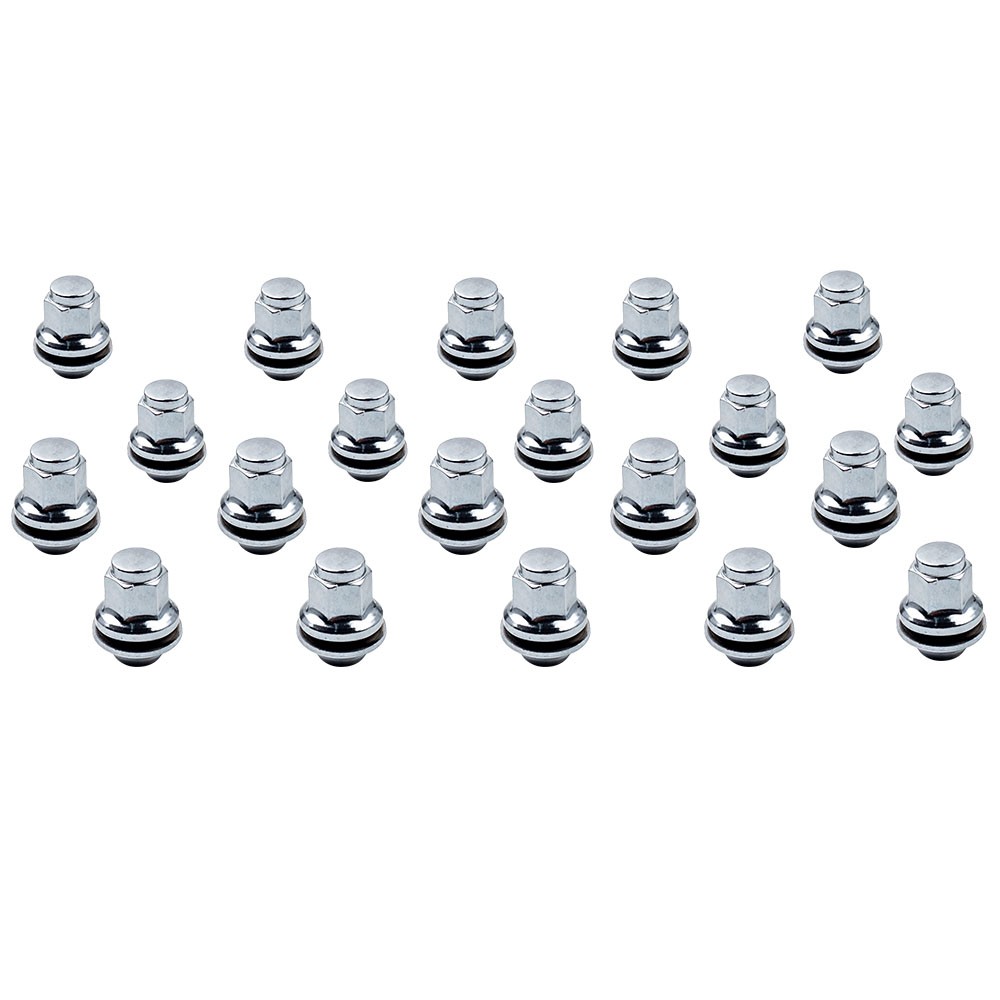 M12X1.5 ALLOY WHEEL NUTS 20PCS  FOR JAGUAR X-TYPE / S-TYPE / F-TYPE FLAT SEAT