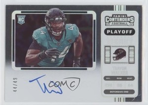 2022 Contenders RPS Variation Playoff Ticket /49 Travon Walker Rookie Auto RC