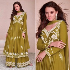GOWN SALWAR KAMEEZ PAKISTANI INDIAN WEDDING PARTY WEAR DRESS BOLLYWOOD SUIT NEW