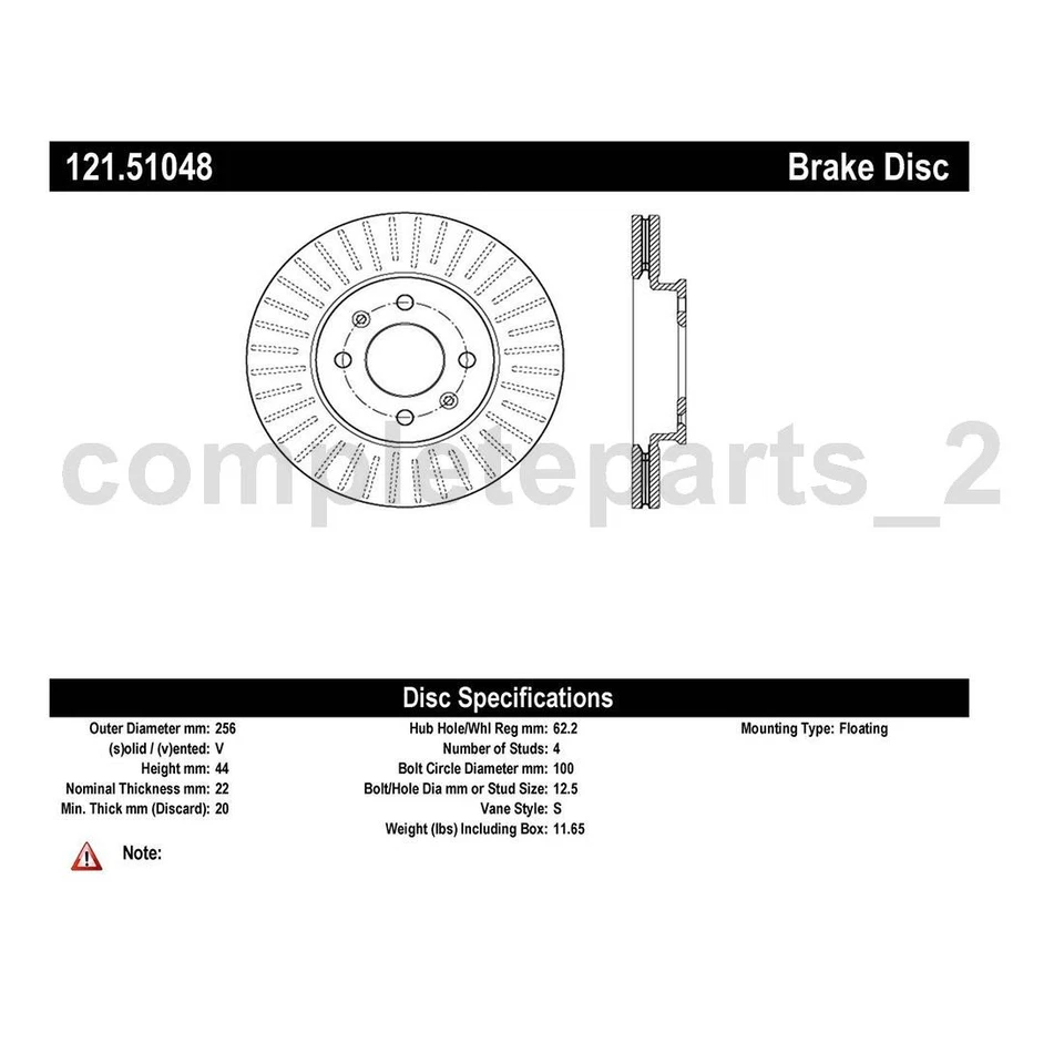 Juego de 6 pastillas de freno delanteras traseras rotores de freno para Kia Rio 2012 2013 Kia Rio Foto 4 de 4