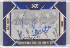 2018 Panini XR Luminous Endorsements Blue 26/49 Jaleel Scott #LE-35 Auto 4k8