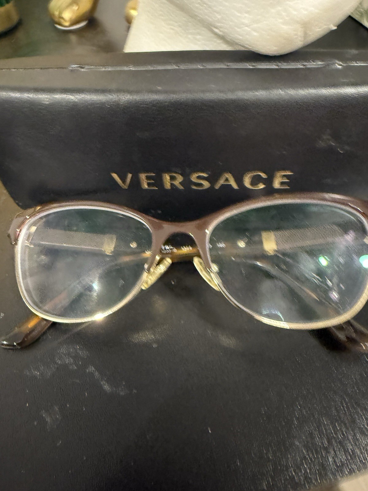 Versace Tortoise Eyeglass Frames Authentic Made I… - image 9