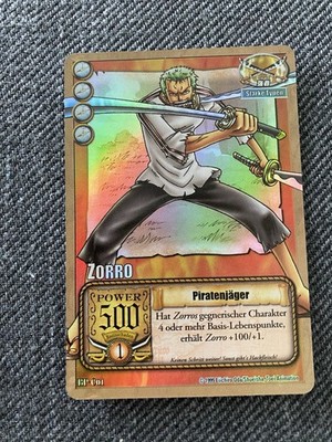 One Piece Zorro Piratenjäger BP-C01 Karte TCG  Holo Zoro East Blue