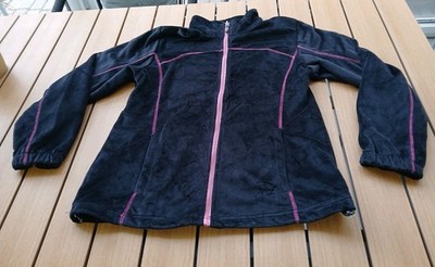 Mc Kinley Jacke M.Z.S.Fleecejacke Gr 44 Schwarz Damen Teddyjacke Zip In System