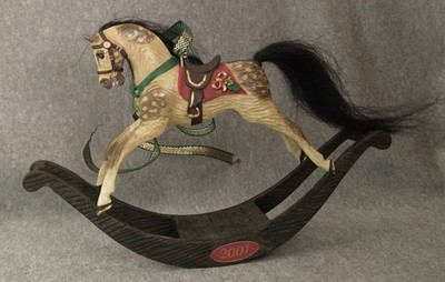 Breyer 2001 Victorian Rocking Horse with Hair Christmas Holiday Ornament