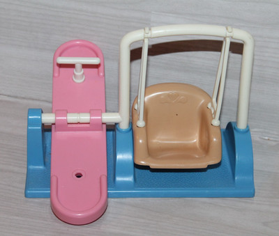 Fisher-Price Loving Family Dollhouse Outdoor Playground Swing Set Teeter-Totter