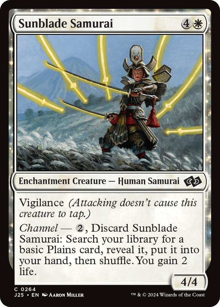 Magic MTG Sunblade Samurai Foundations Jumpstart NM