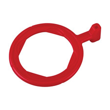 Red Bite-Wing Ring