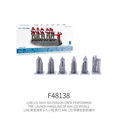 Galaxy F48138 1/48 U.S. NAVY SIX-PERSON CREW PERFORMING PRE-LAUNCH HANDLING