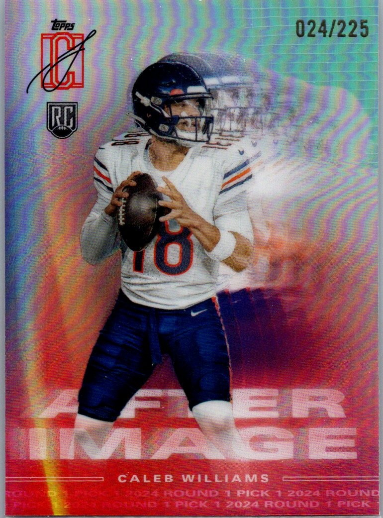 2024 Topps Signature Class #AI-6 Caleb Williams After Image Teal #/225