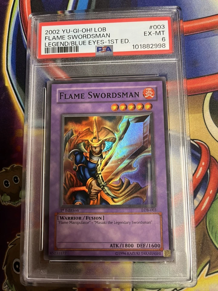 Flame Swordsman LOB-003 2002 1st Edition PSA 6  - Image 3 of 4