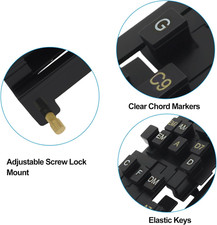 Guitar Chord Presser Trainer Beginners 9 Preset Chords Helper Portable Clip-On