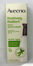 Aveeno Positively Radiant Face Moisturizer SPF30 Sunscreen,Oil-Free EXP:12/26