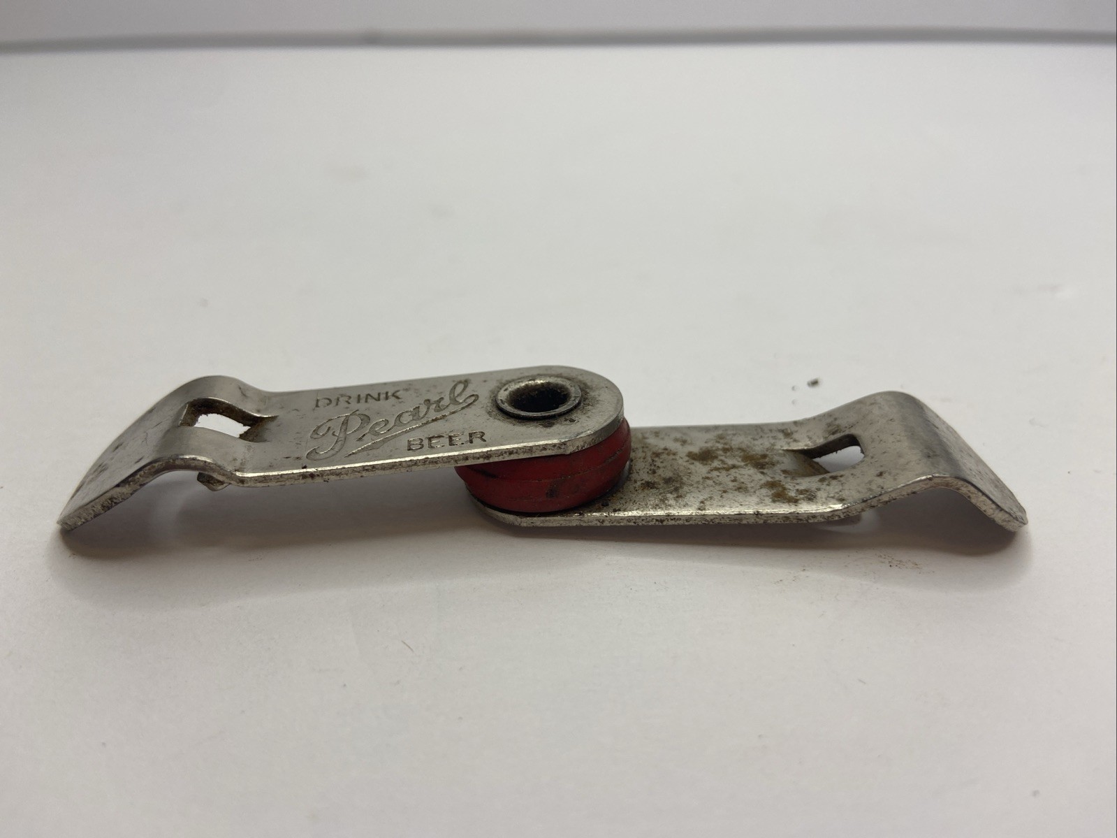 Vintage Pearl Beer Folding Bottle Can Opener Key Chain Folding Pocket