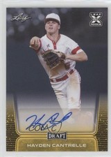 2020 Leaf Draft Auto Gold Hayden Cantrelle #BA-HC1 Auto 0cv