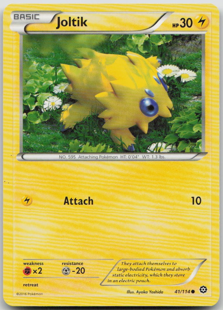 Joltik 41/114 Steam Siege Common Pokemon HP