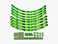 Race Face Laufrad Decal Set, Small, Neon GrüN - Frischer Look FüR Dein Laufra...