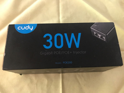 Cudy New 30W Gigabit PoE Injector Adapter, 30W 10/100/1000Mbps RJ-45, IEEE