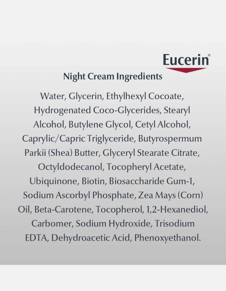 Eucerin Q10 Anti-Wrinkle Face Night Cream, Unscented 1.7 Ounce - Image 2 of 2