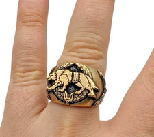 Ukraine Spezialeinheiten Ukrainischer Milit&auml;r Kriegsring Bronze Moral Amulett