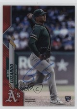 2020 Topps Clearly Authentic Auto Red /50 Jesus Luzardo #CCA-JL Auto 0m0