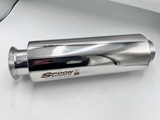 New Spoon Sports Exhaust Trumpet Muffler Jdm In 2.5 Out 3 Lightweight Durable