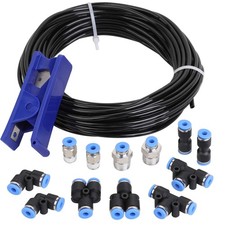 Hromee Air Line Tubing Kit, 5/32 Inch (3.97MM) OD x 32.8 inch, Black