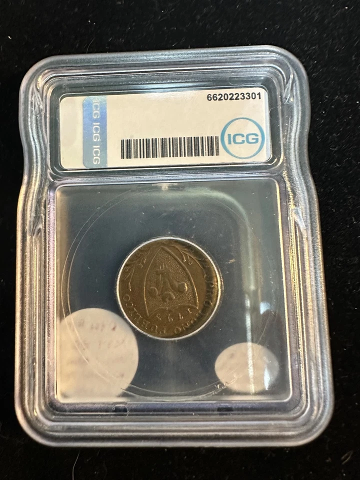 Moeda 1793 Grã-Bretanha Farthing Token Error D&H#19 N. Wales ICG-AU55 certificada - Imagem 2 de 4