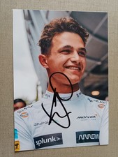 LANDO NORRIS MCLAREN F1 WORLD CHAMPION DRIVER HAND SIGNED PHOTO 6