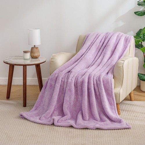 Classic Extra-Fluffy™ Plush Throw Blanket, Soft Fuzzy Fluffy Long Hair Throw ... - Picture 6 of 7
