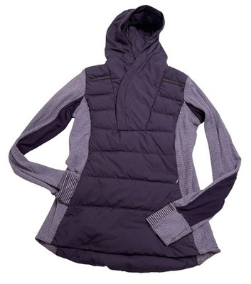 Lululemon Fluff Off Pullover in Deep Zinfandel Mini Check Pique
