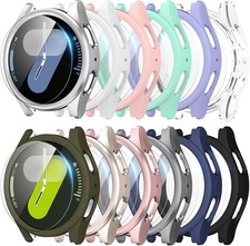 12 12 Pack Screen Protector Case for Samsung Galaxy Watch 7 44mm, Waterproof